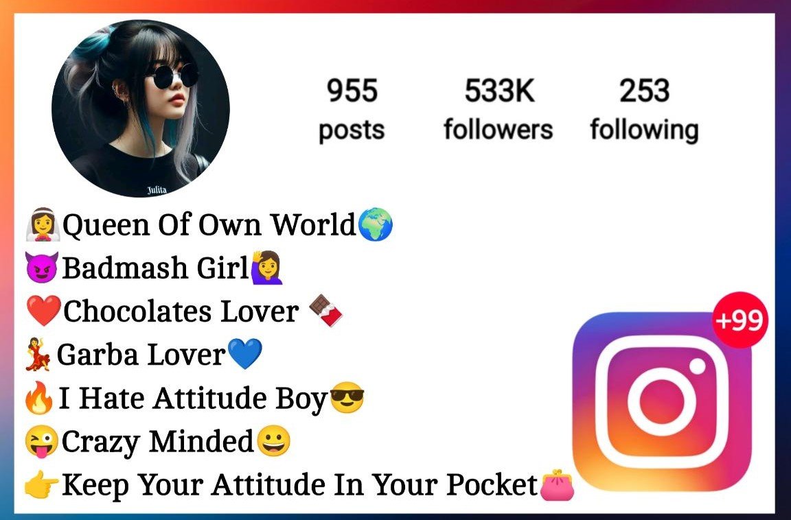 Badmashi Bio For Instagram For Girls