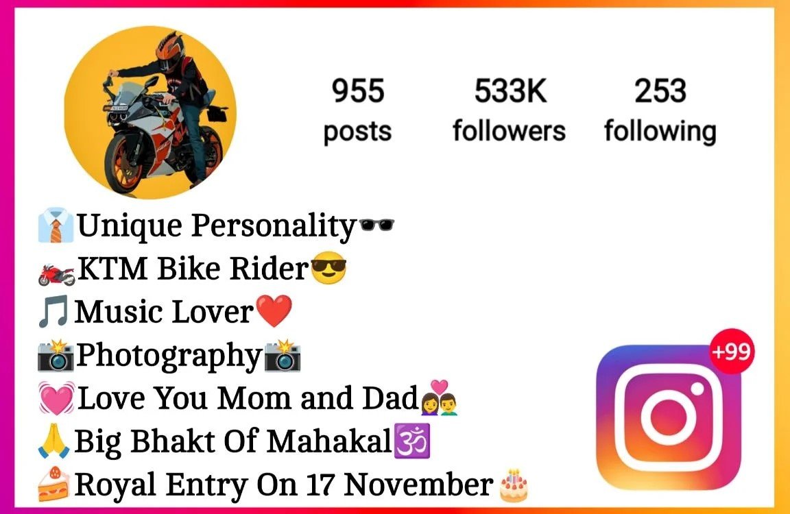 Instagram Bio For Riders