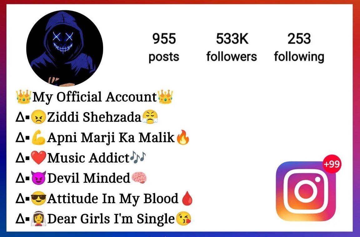 Devil Bio For Instagram