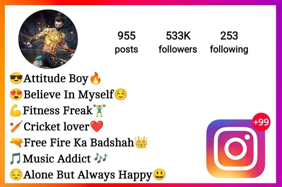 Instagram Bio For Free Fire Lovers