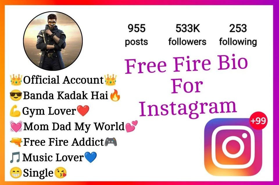 Free Fire Bio For Instagram