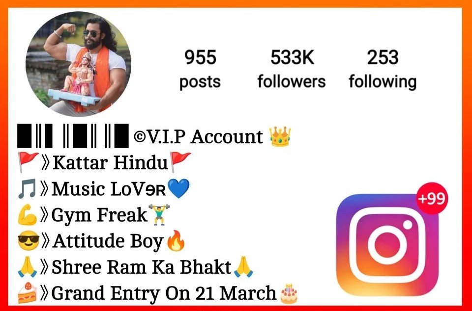 Kattar Hindu Bio For Instagram