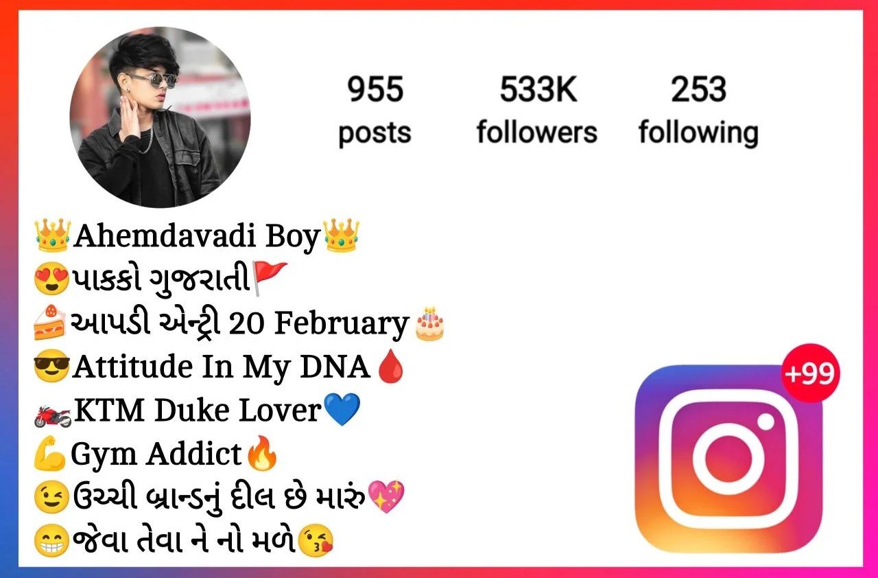 Gujarati Bio For Instagram