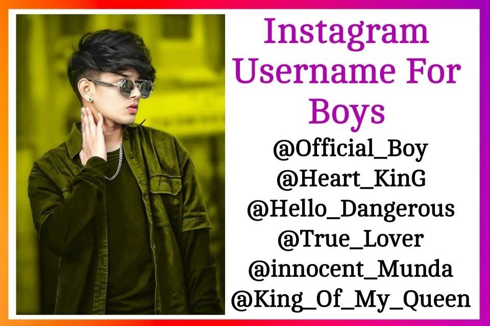 Instagram Username For Boys