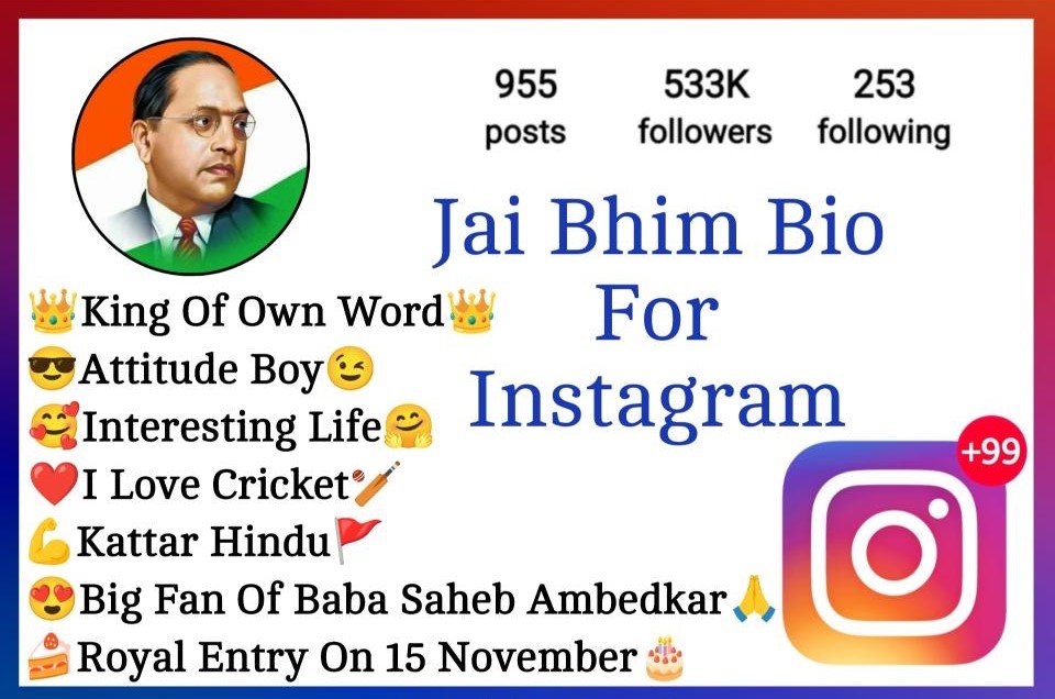 Jai Bhim Bio For Instagram