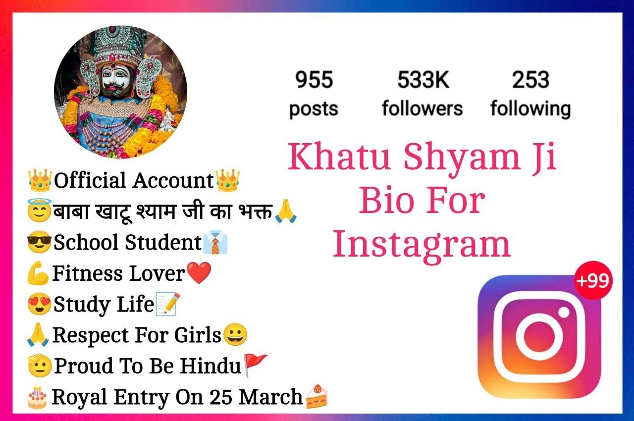 Khatu Shyam Bio For Instagram