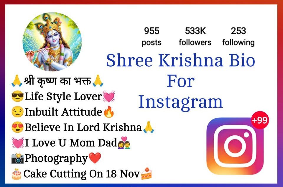 Krishna Bio For Instagram