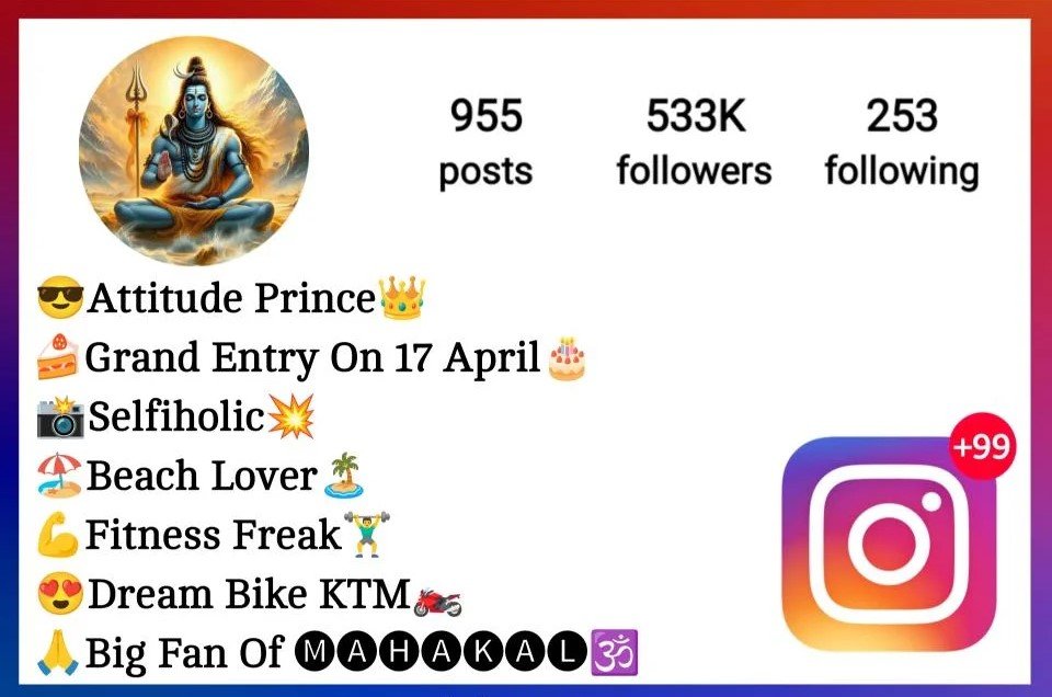 Stylish Mahakal Bio For Instagram