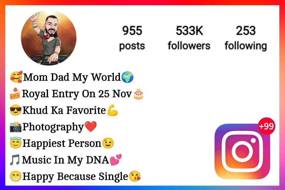 Music Bio For Instagram With Emoji