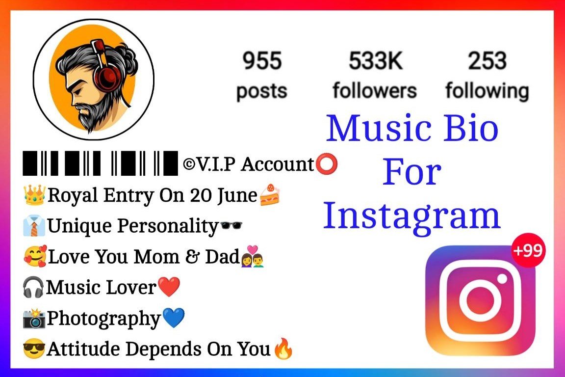 Music Bio For Instagram With Emoji